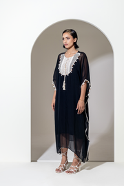 BLACK ORGANZA KAFTAN
