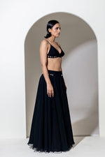Load image into Gallery viewer, BLACK ORGANZA BRALETTE