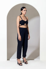 Load image into Gallery viewer, BLACK EMBROIDERED BRALETTE