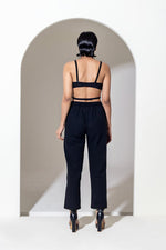 Load image into Gallery viewer, BLACK EMBROIDERED BRALETTE