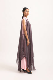 CHEVRON ORGANZA CAPE SET