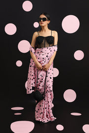 BLACK EMBROIDERED CORSET