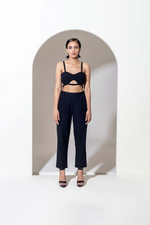 Load image into Gallery viewer, BLACK EMBROIDERED BRALETTE
